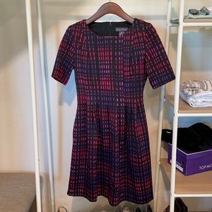 Jessica Howard Purple and Pink A-Line Mini Dress